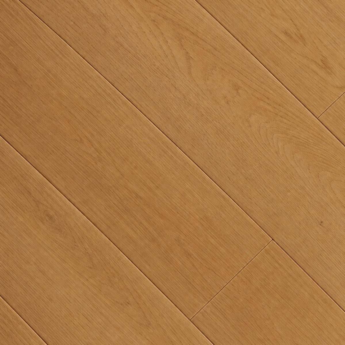 Brown engineered hardwood grain and finish close-up