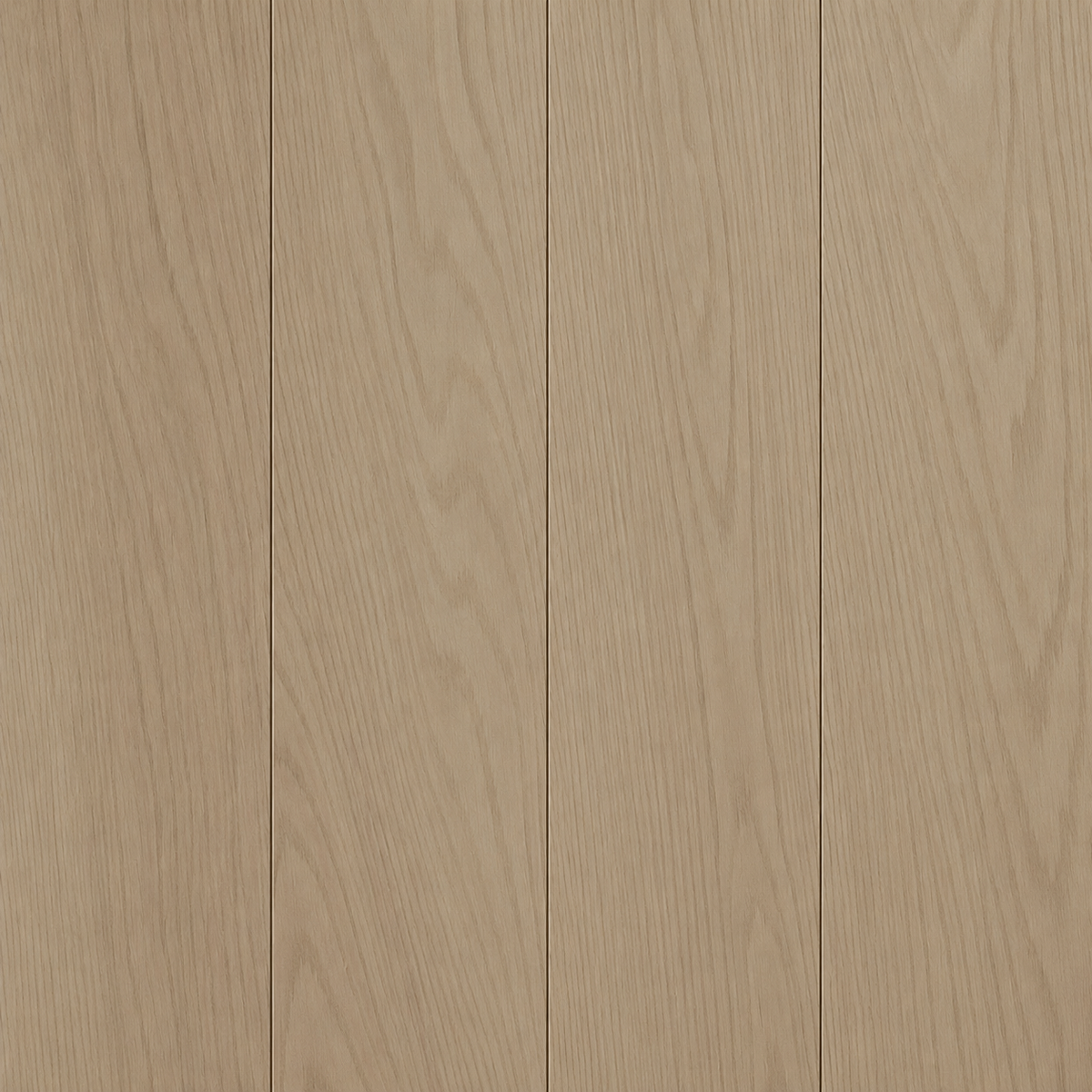 Cream engineered hardwood planks, top view