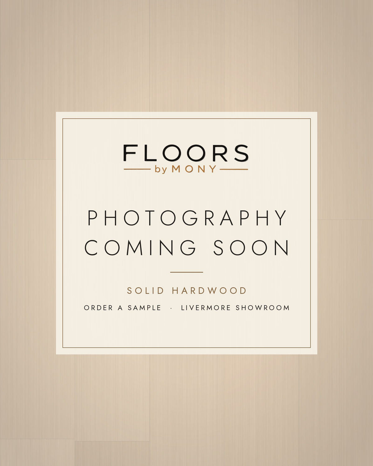 Photography coming soon – Solid Hardwood