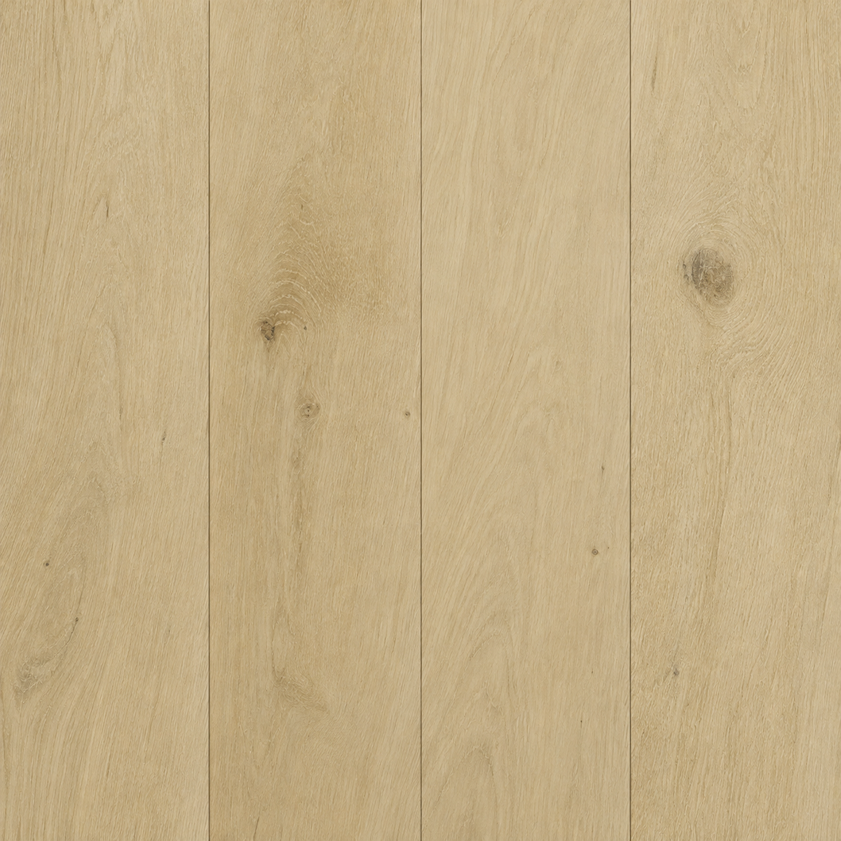 Milky engineered hardwood planks, top view