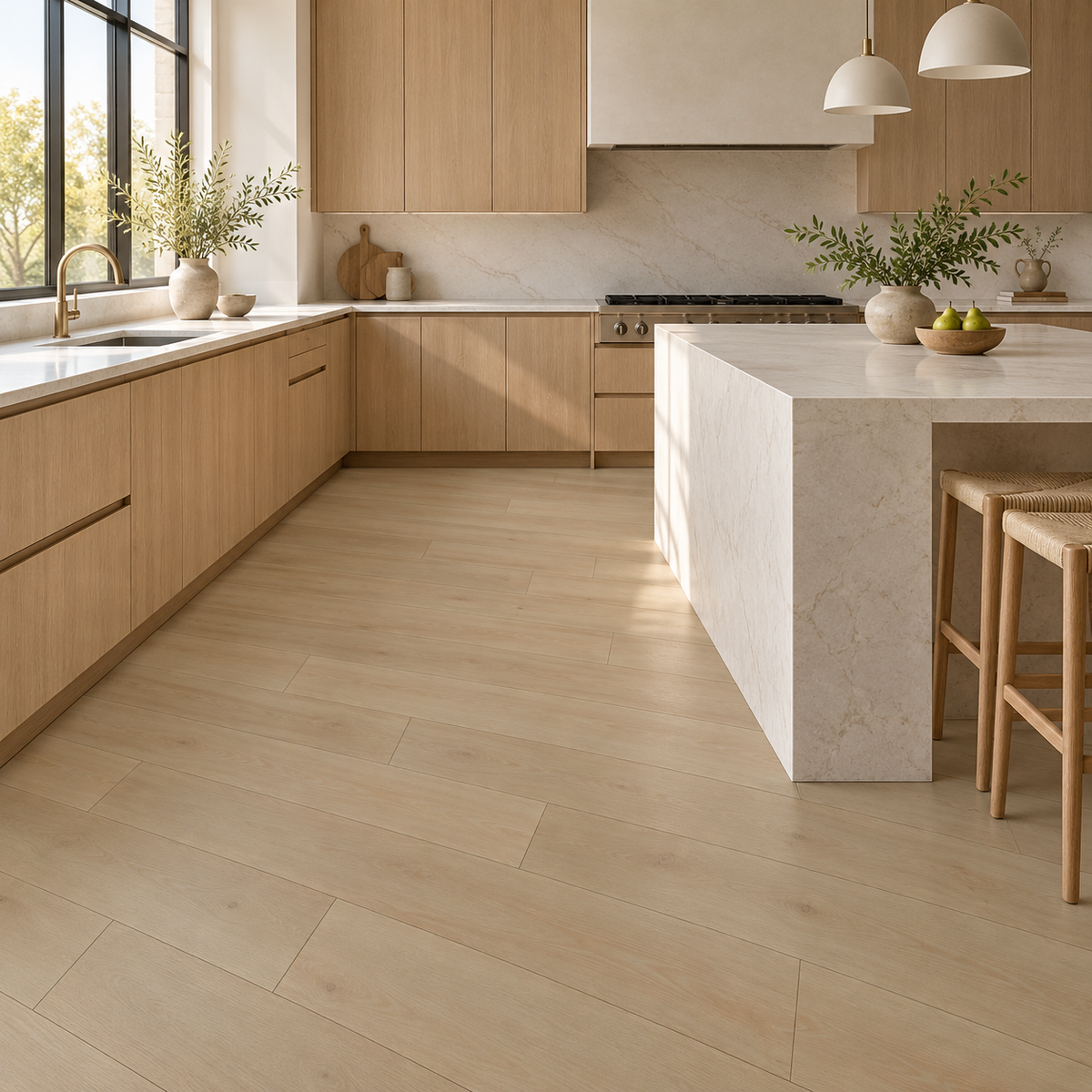 Taft luxury vinyl plank installed in a kitchen