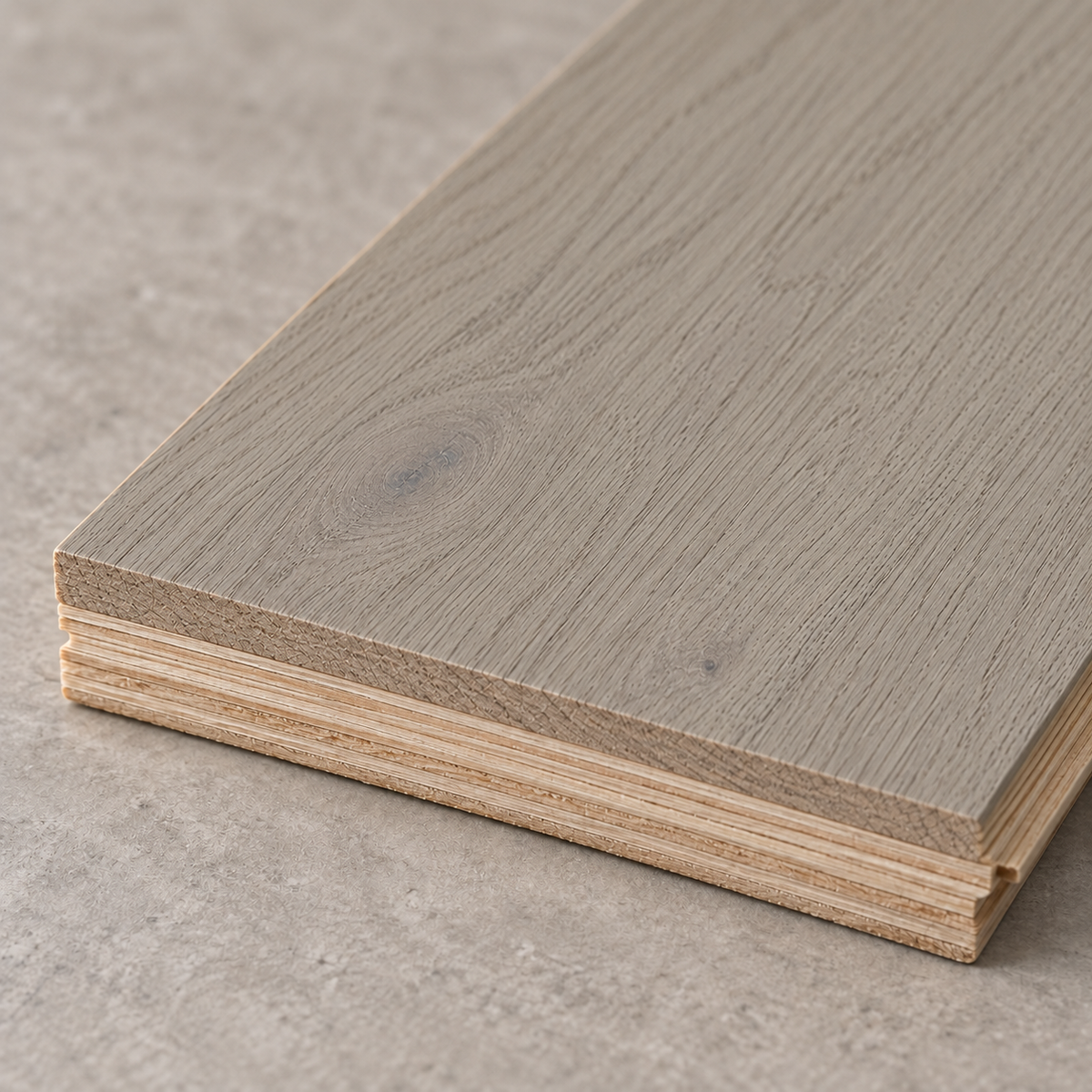 Bordeaux engineered hardwood plank construction