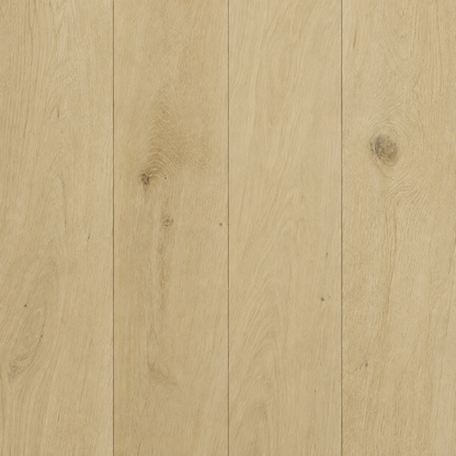 Milky engineered hardwood planks, top view