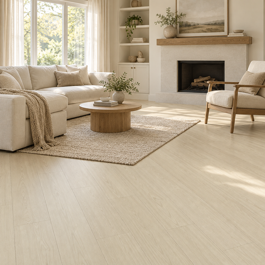 Wilshire luxury laminate installed in a family room
